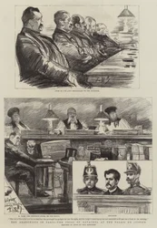 Los anarquistas en París, el juicio de Ravachol en el Palais de Justice